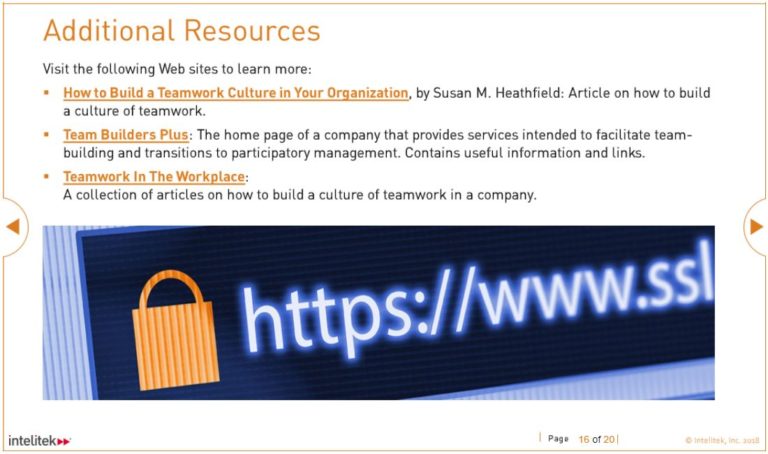 learning resources