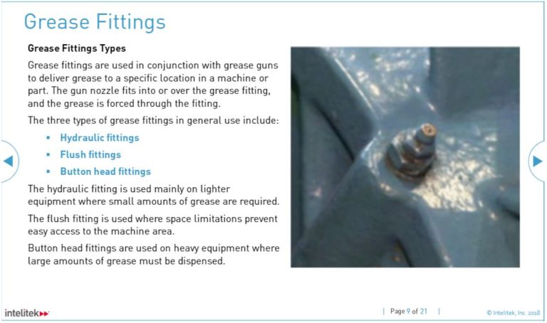 Lubrication Maintenance Training